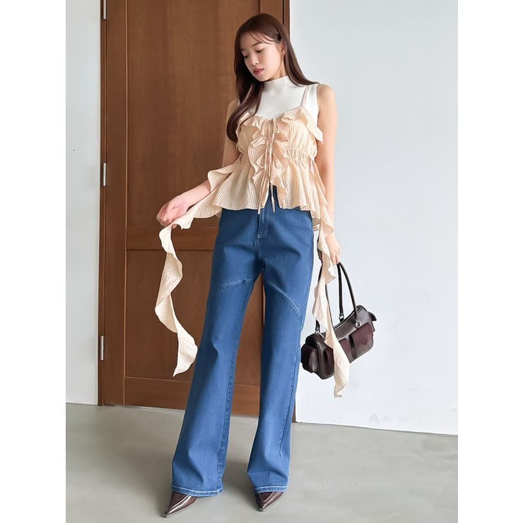 2WAYフルイドペプラムビスチェ | dazzlin | 詳細画像31 