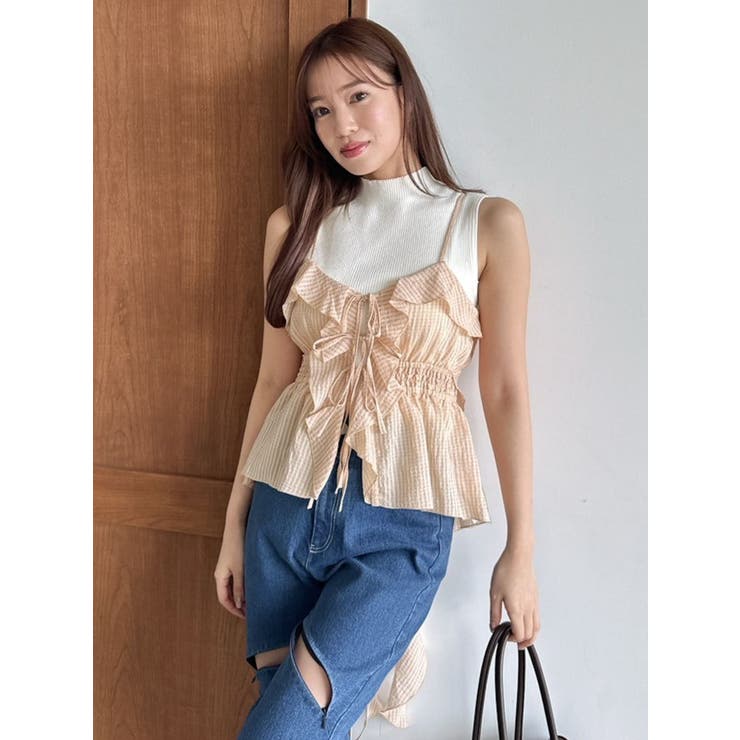 2WAYフルイドペプラムビスチェ | dazzlin | 詳細画像34 