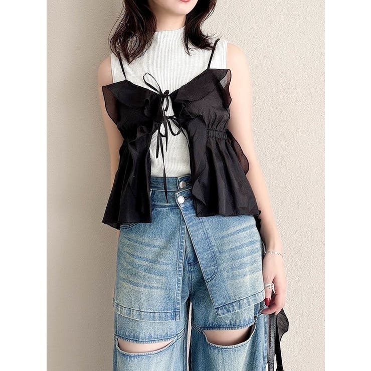 2WAYフルイドペプラムビスチェ | dazzlin | 詳細画像40 