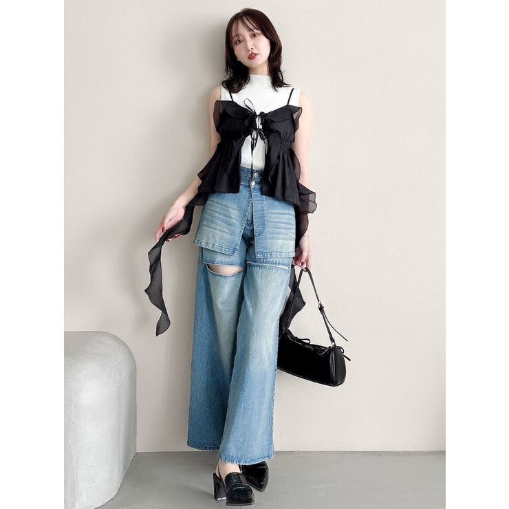 2WAYフルイドペプラムビスチェ | dazzlin | 詳細画像42 