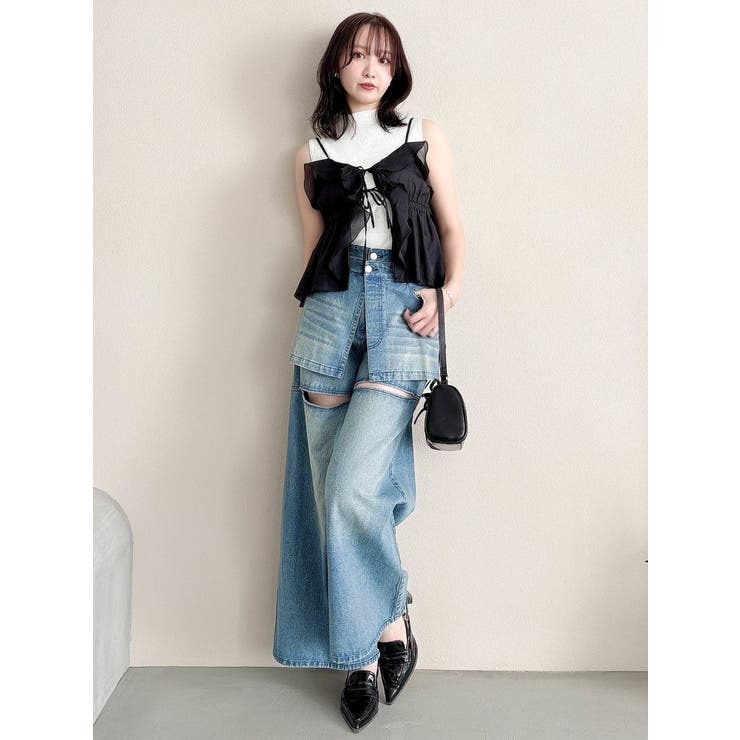 2WAYフルイドペプラムビスチェ | dazzlin | 詳細画像46 