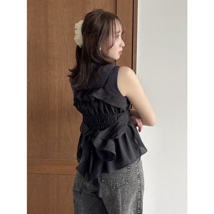 2WAYフルイドペプラムビスチェ | dazzlin | 詳細画像49 