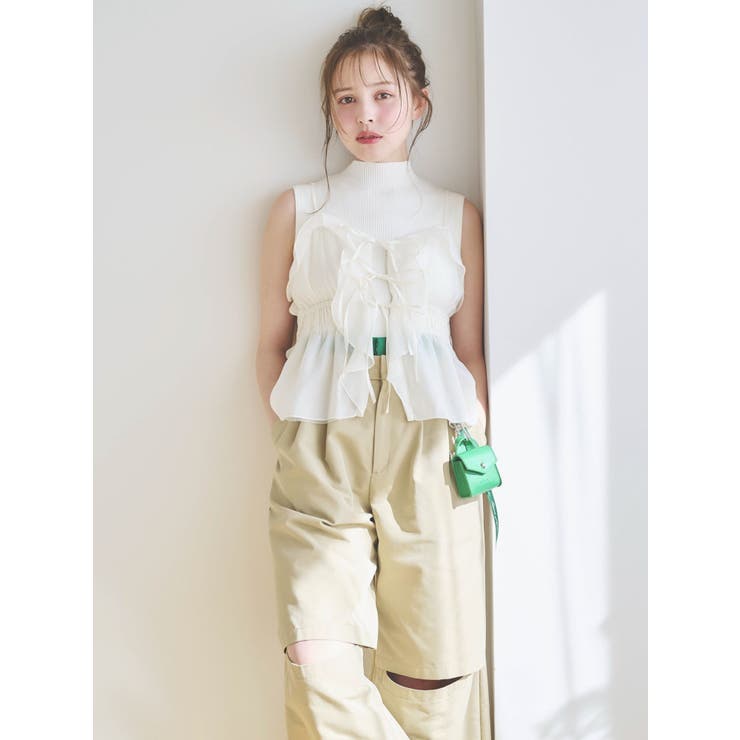 2WAYフルイドペプラムビスチェ | dazzlin | 詳細画像5 