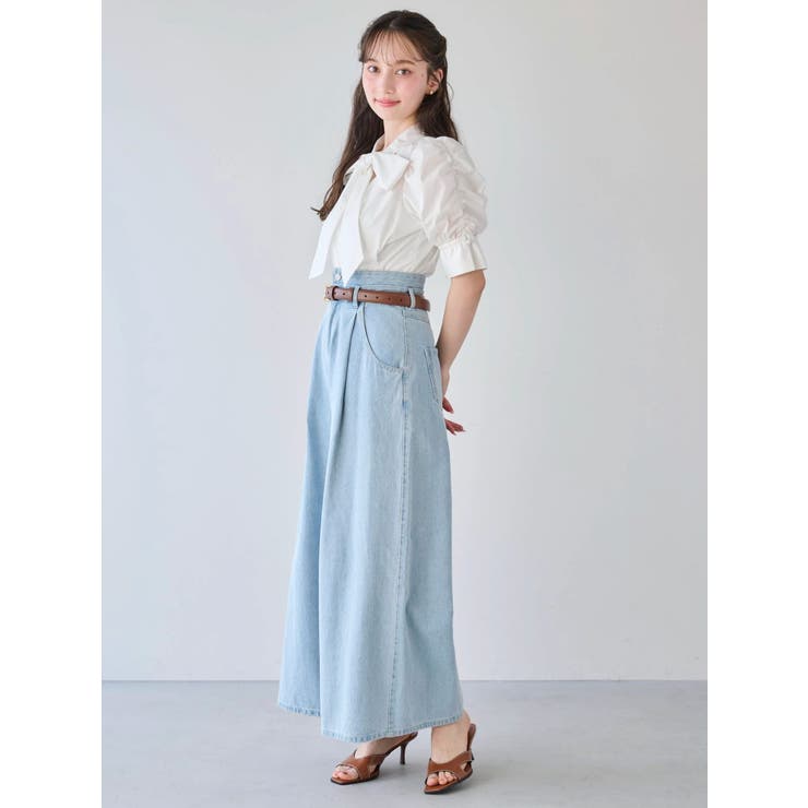 ペプラムタックボウタイブラウス | dazzlin | 詳細画像12 