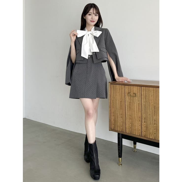 ペプラムタックボウタイブラウス | dazzlin | 詳細画像22 