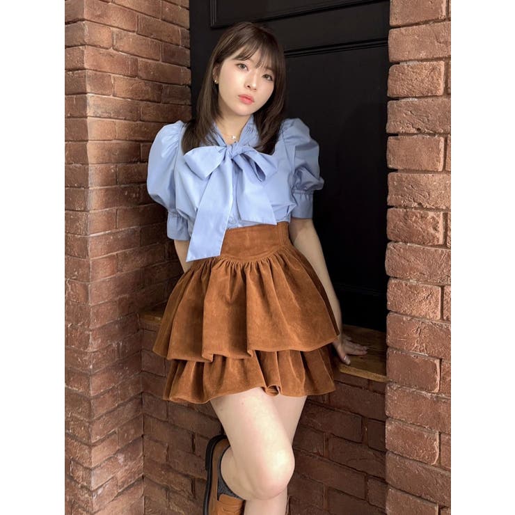 ペプラムタックボウタイブラウス | dazzlin | 詳細画像26 