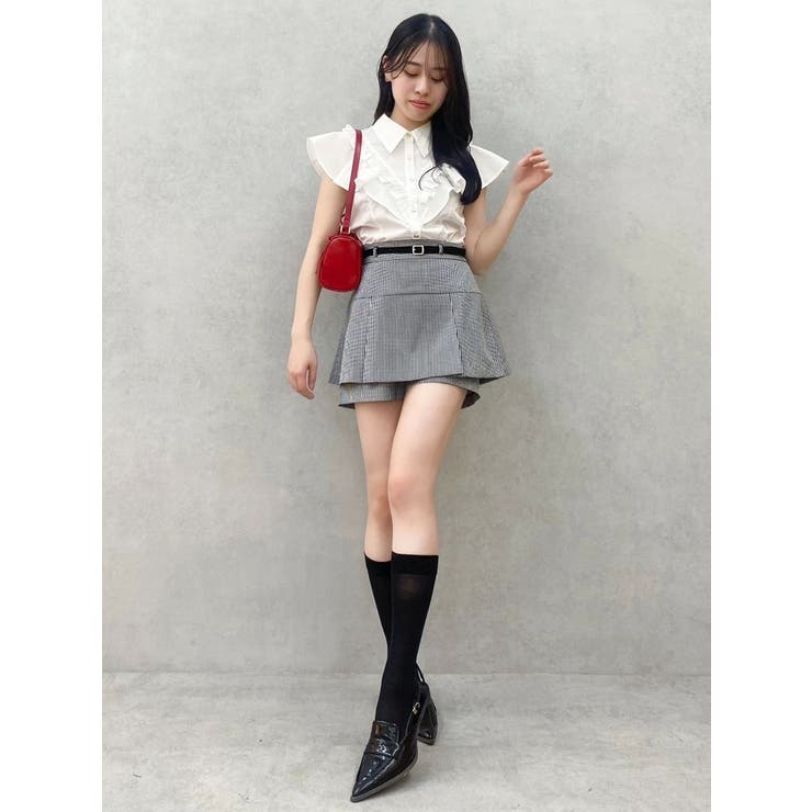 ラッフルフリルブラウス[品番：MKSW0065693]｜dazzlin（ダズリン