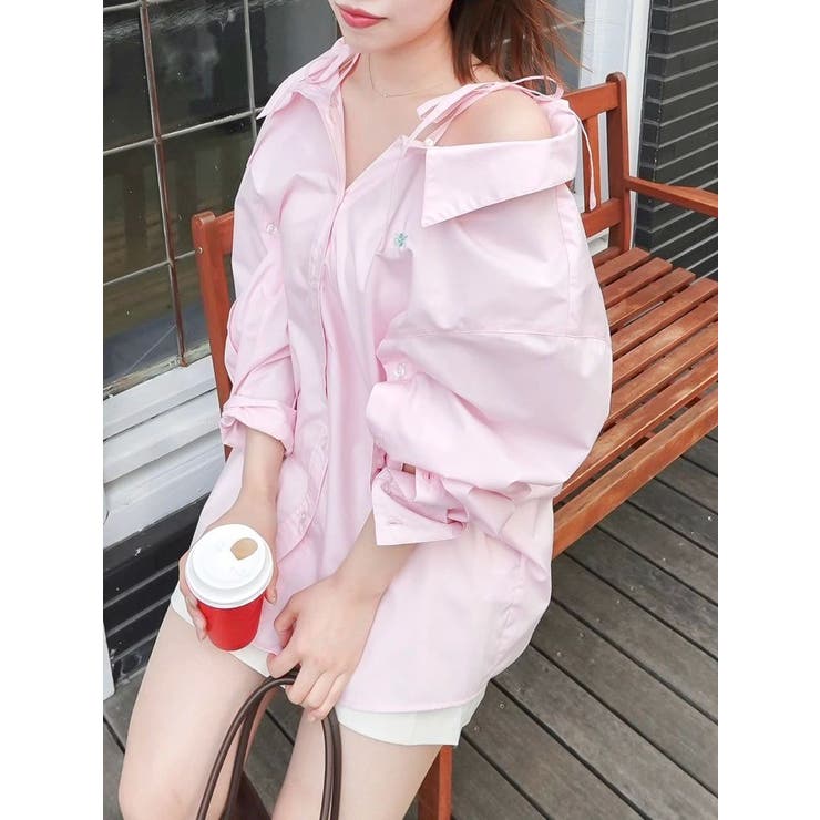 ピンク | 【POLO BCSコラボ/再生産】マルチウェイオーバーシャツ | dazzlin