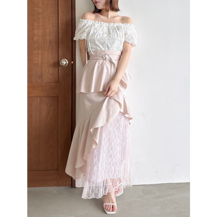 2WAYバルーンスリーブコットンレースブラウス | dazzlin | 詳細画像10 