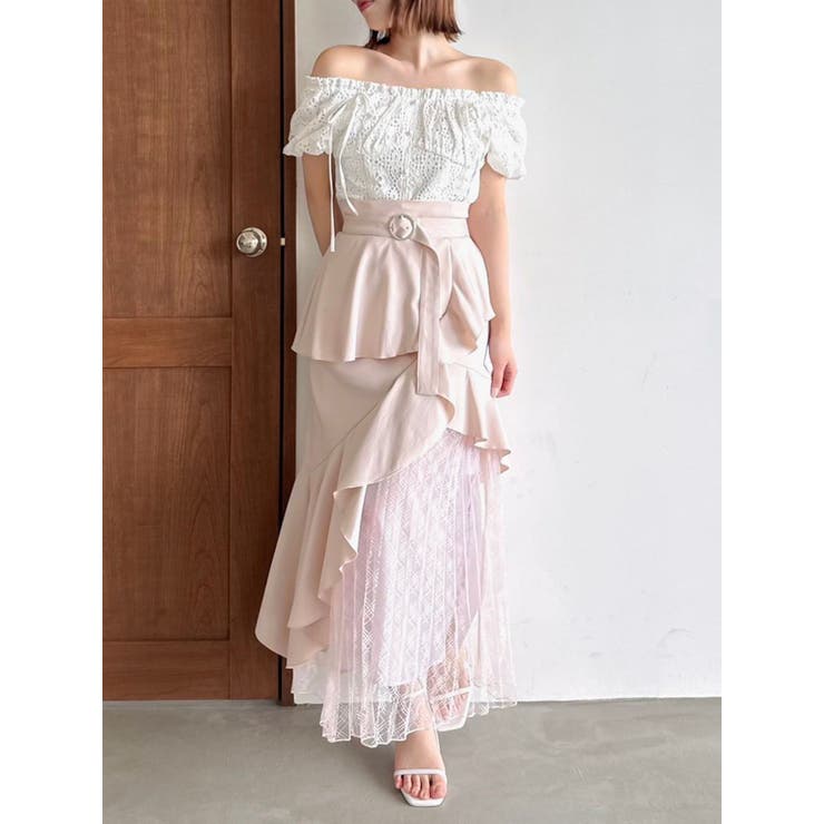 2WAYバルーンスリーブコットンレースブラウス | dazzlin | 詳細画像11 