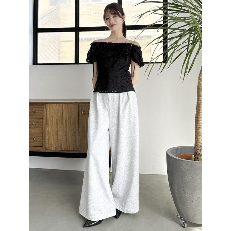 2WAYバルーンスリーブコットンレースブラウス | dazzlin | 詳細画像16 