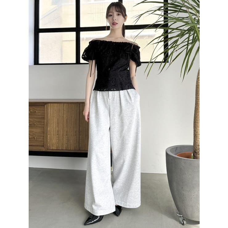 2WAYバルーンスリーブコットンレースブラウス | dazzlin | 詳細画像17 