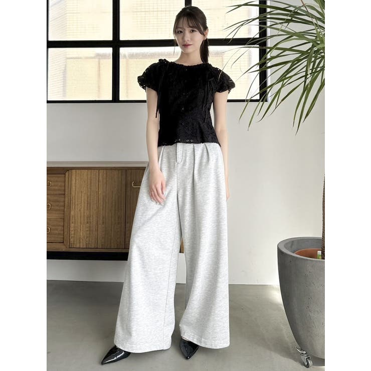 2WAYバルーンスリーブコットンレースブラウス | dazzlin | 詳細画像18 