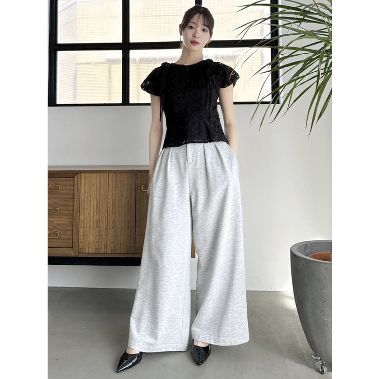 2WAYバルーンスリーブコットンレースブラウス | dazzlin | 詳細画像19 