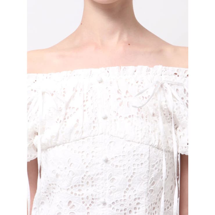 2WAYバルーンスリーブコットンレースブラウス | dazzlin | 詳細画像23 