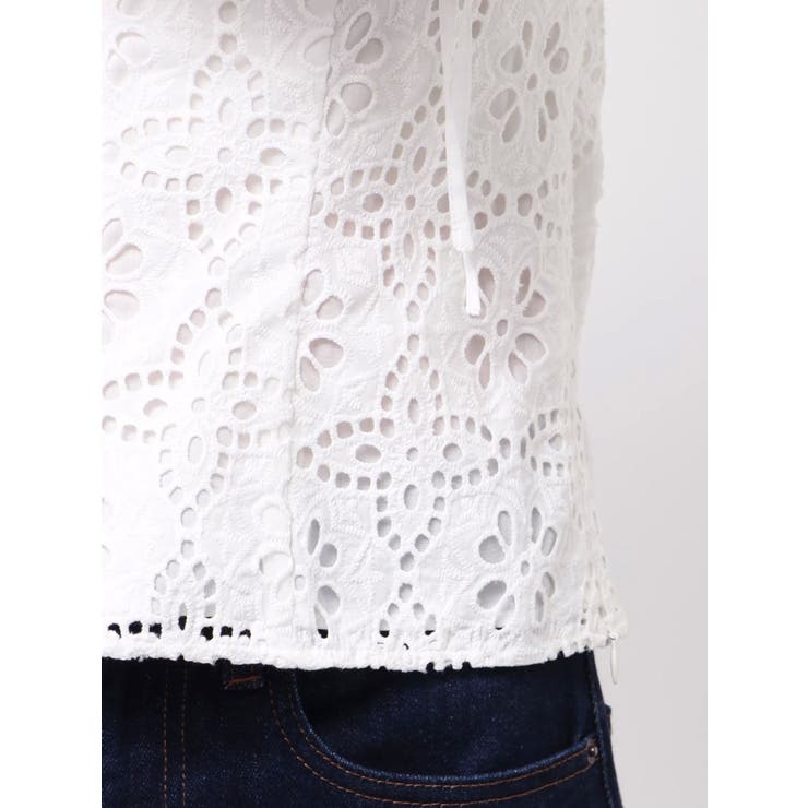 2WAYバルーンスリーブコットンレースブラウス | dazzlin | 詳細画像25 