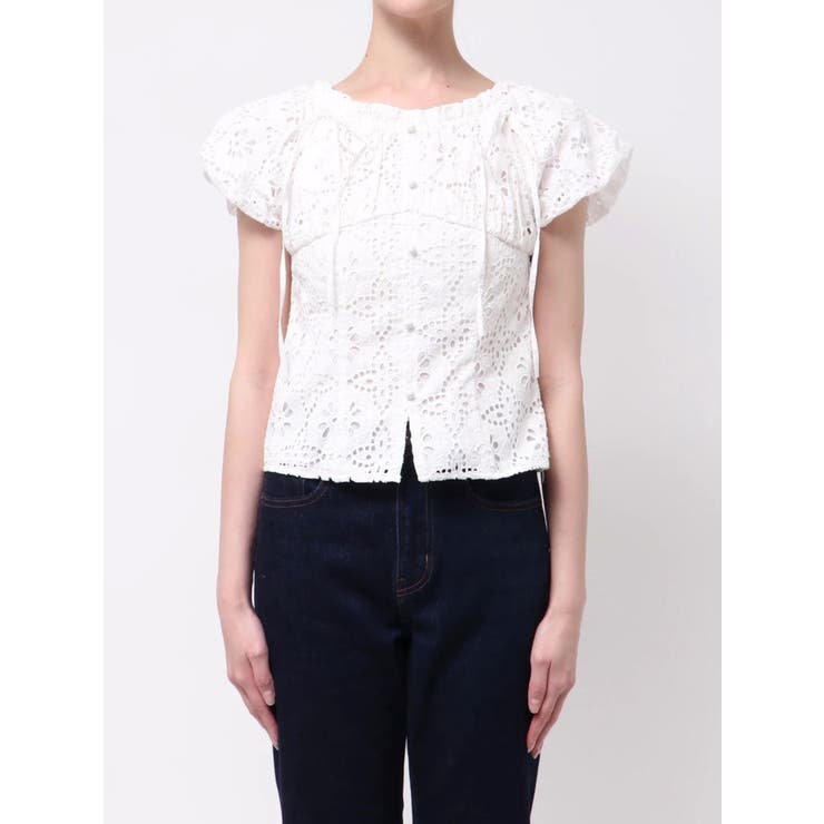 2WAYバルーンスリーブコットンレースブラウス | dazzlin | 詳細画像28 