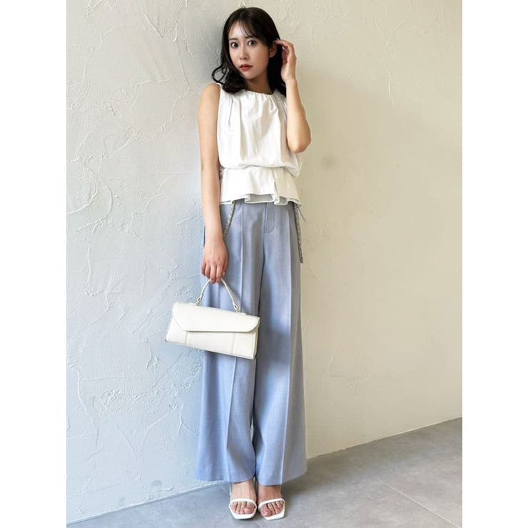 ハイウエストチェーンサス付パンツ | dazzlin | 詳細画像10 