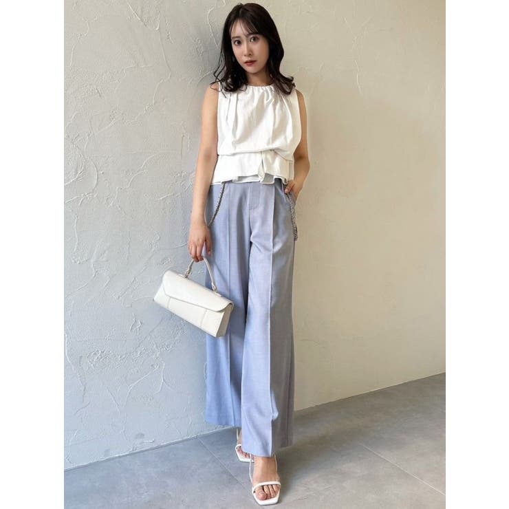 ハイウエストチェーンサス付パンツ | dazzlin | 詳細画像12 