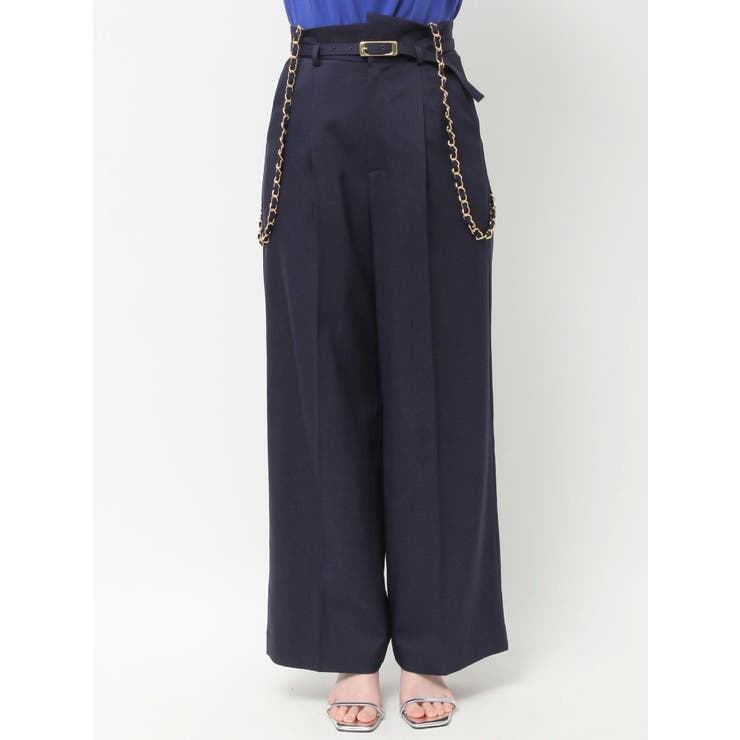 ハイウエストチェーンサス付パンツ | dazzlin | 詳細画像16 