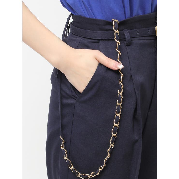 ハイウエストチェーンサス付パンツ | dazzlin | 詳細画像20 