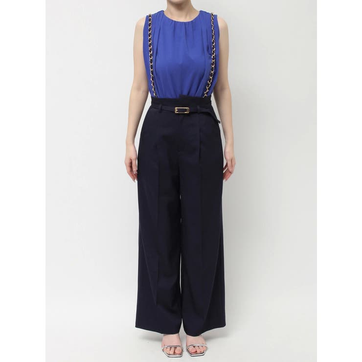 ハイウエストチェーンサス付パンツ | dazzlin | 詳細画像23 