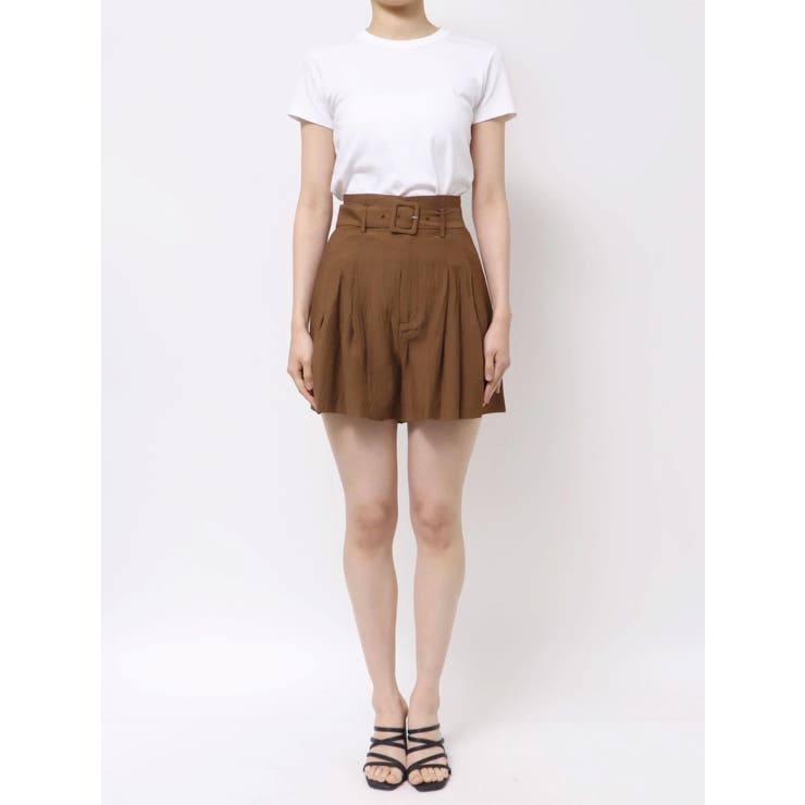 【セットアップ対応】ハイウエストタックショートパンツ | dazzlin | 詳細画像24 