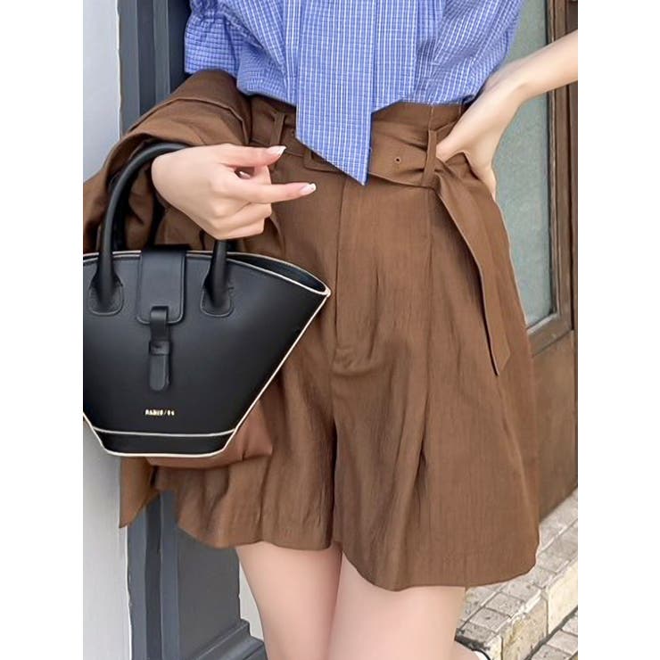 【セットアップ対応】ハイウエストタックショートパンツ | dazzlin | 詳細画像3 