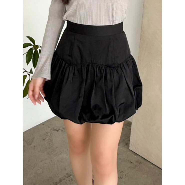 ブラック | バリエバルーンミニスカート | dazzlin