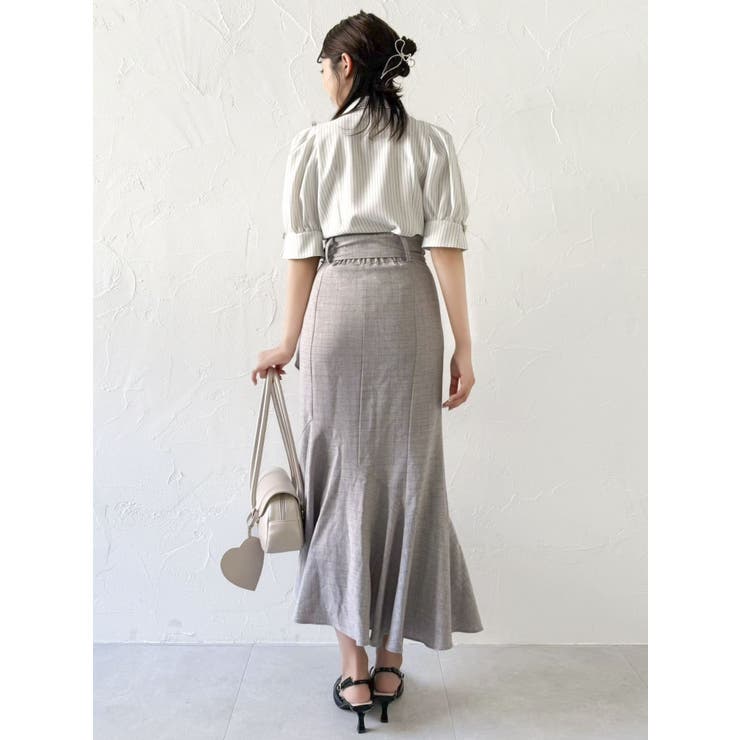 ラップマーメイドラインスカート | dazzlin | 詳細画像15 