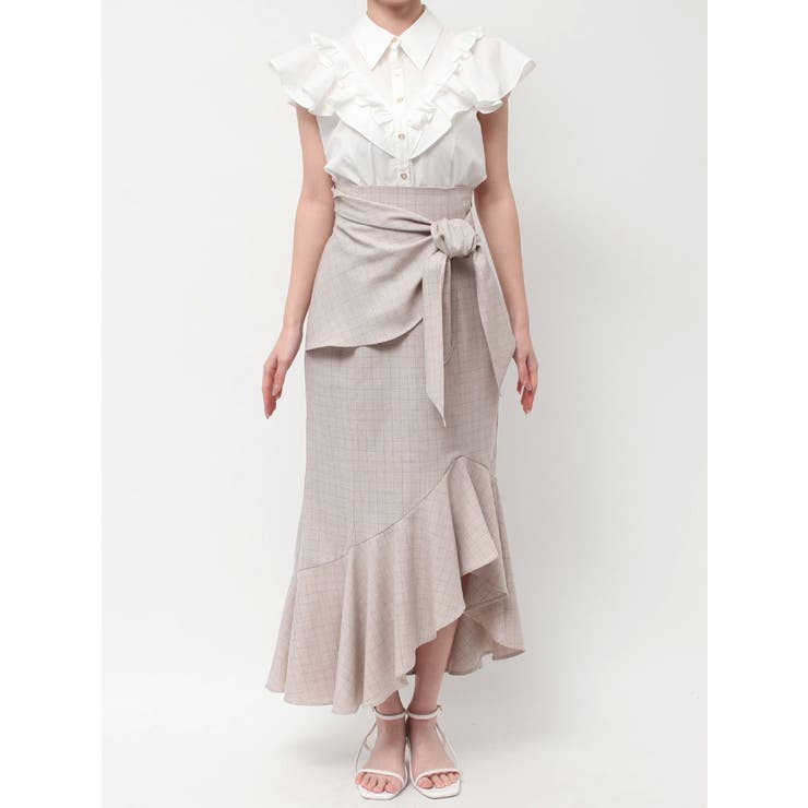 ラップマーメイドラインスカート | dazzlin | 詳細画像28 