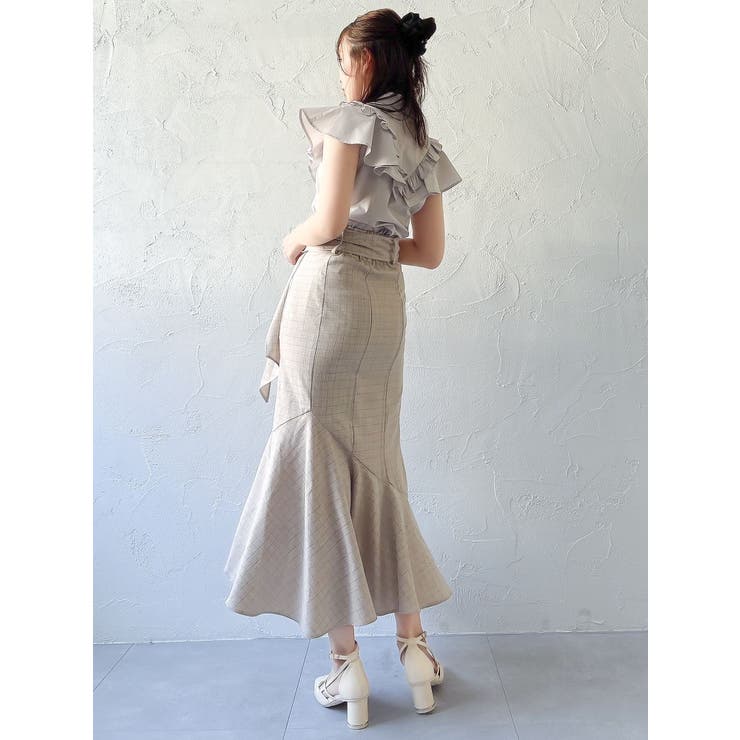 ラップマーメイドラインスカート | dazzlin | 詳細画像5 