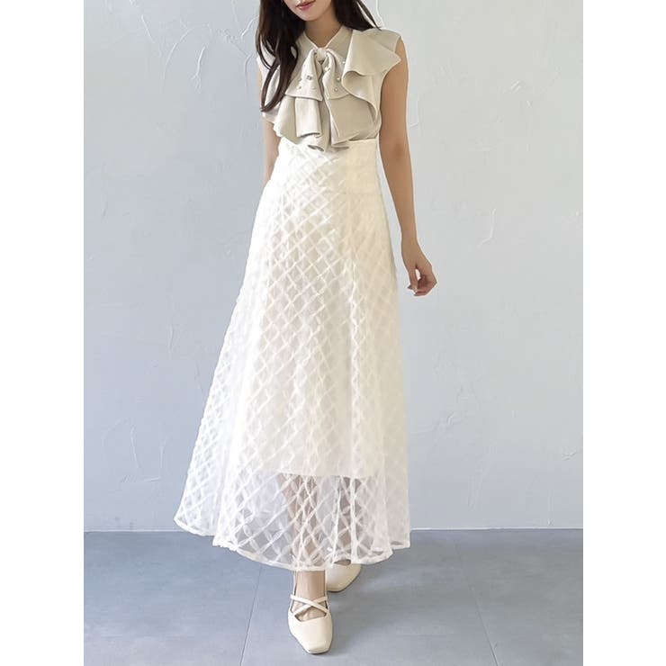 チェックチュールコルセットスカート | dazzlin | 詳細画像10 