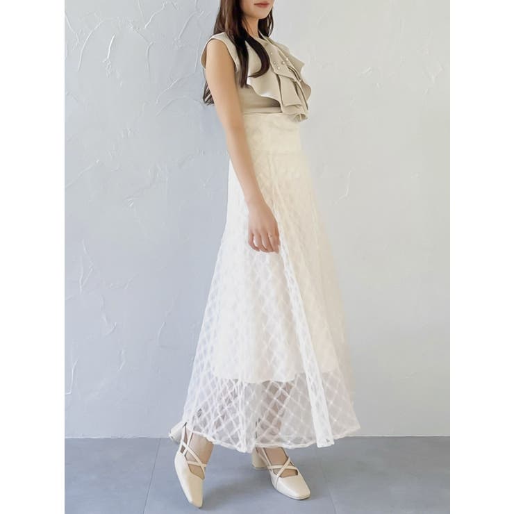 チェックチュールコルセットスカート | dazzlin | 詳細画像14 