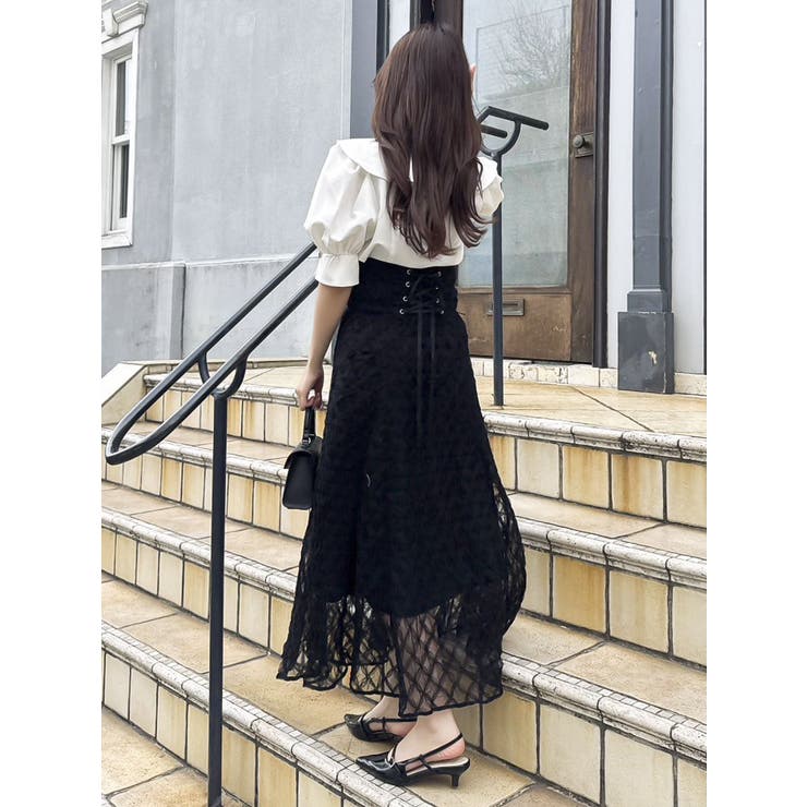 チェックチュールコルセットスカート | dazzlin | 詳細画像22 