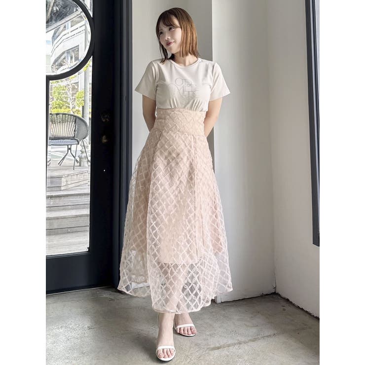 チェックチュールコルセットスカート | dazzlin | 詳細画像3 