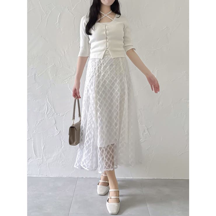 チェックチュールコルセットスカート | dazzlin | 詳細画像33 