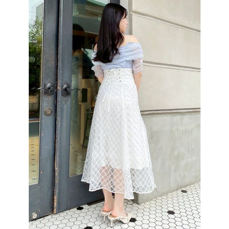 チェックチュールコルセットスカート | dazzlin | 詳細画像40 