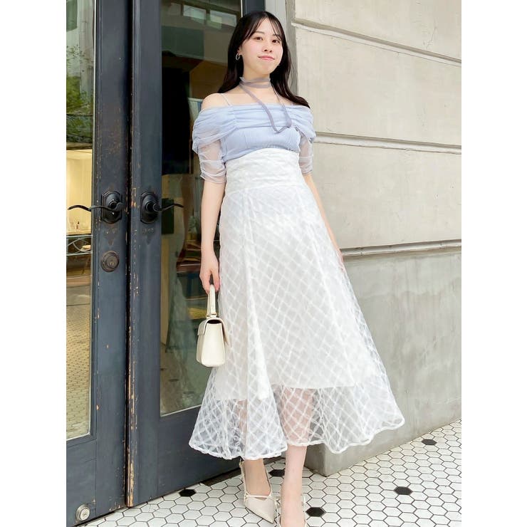 チェックチュールコルセットスカート | dazzlin | 詳細画像50 