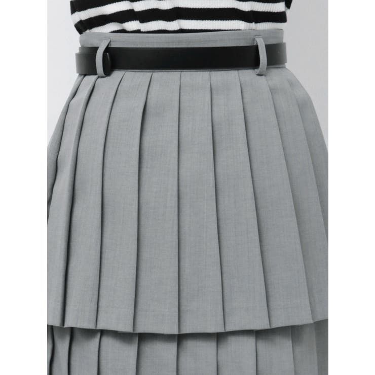 【POLO BCSコラボ/再生産】レイヤードプリーツミディスカート | dazzlin | 詳細画像31 