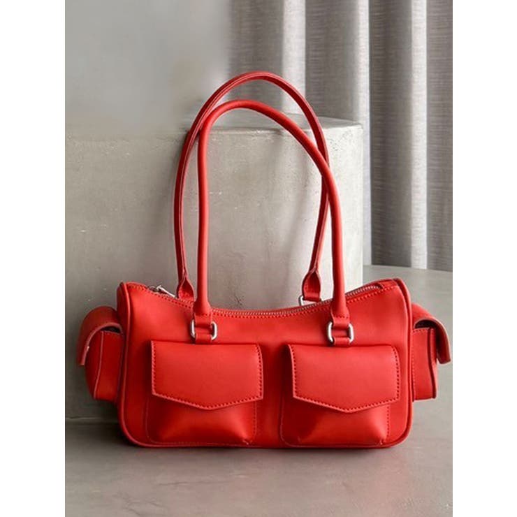 オレンジ | ツインポケットボストンバッグ | dazzlin