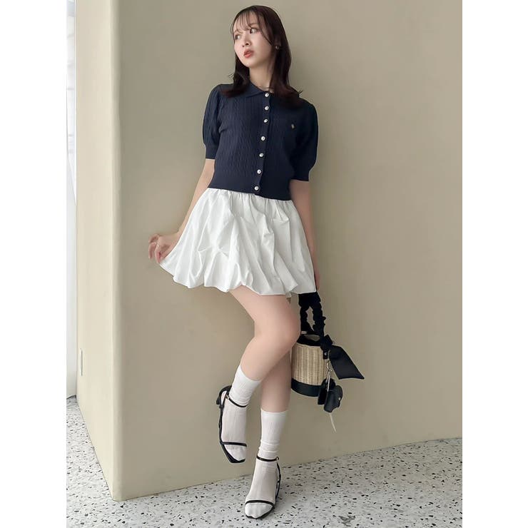 【POLO BCSコラボ/再生産】ポロカーデニットトップス | dazzlin | 詳細画像11 