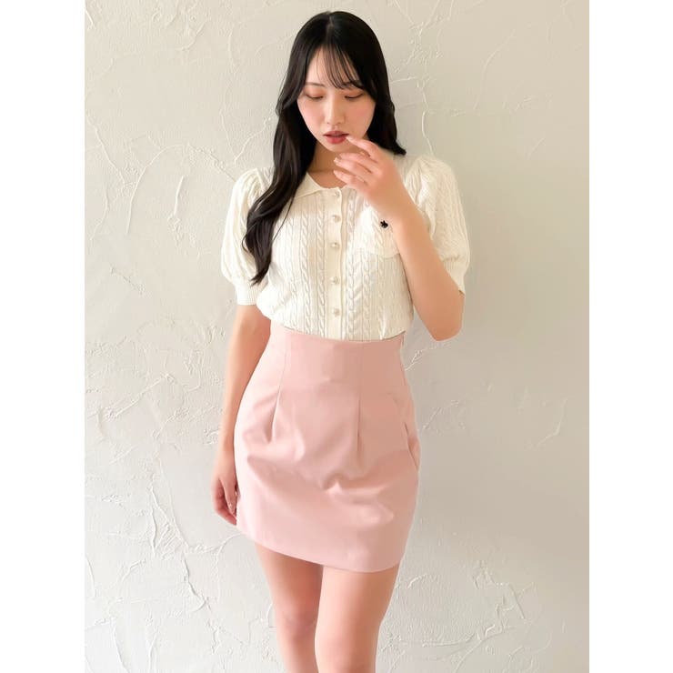 【POLO BCSコラボ/再生産】ポロカーデニットトップス | dazzlin | 詳細画像15 
