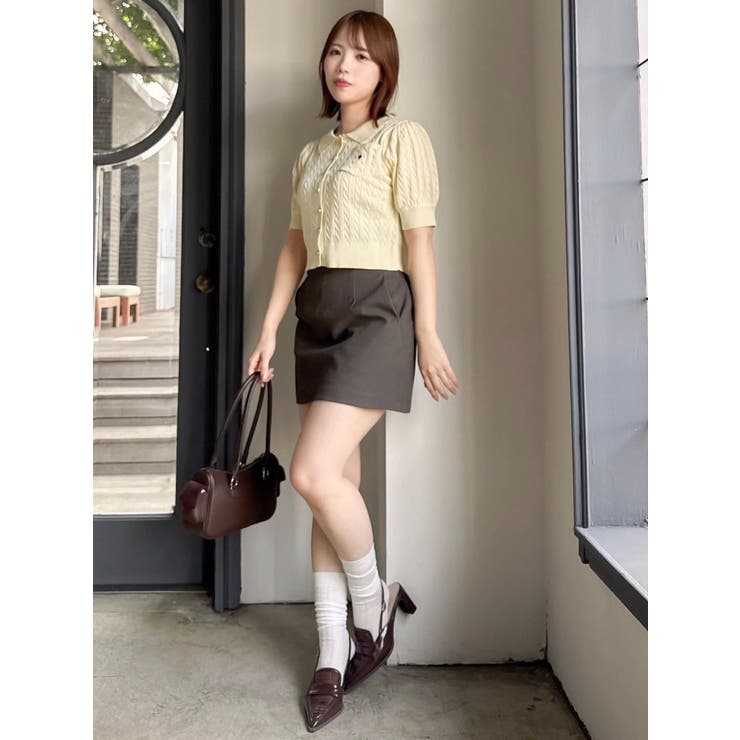 【POLO BCSコラボ/再生産】ポロカーデニットトップス | dazzlin | 詳細画像23 