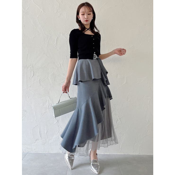 ハーフスリーブレイヤードカーデトップス | dazzlin | 詳細画像16 