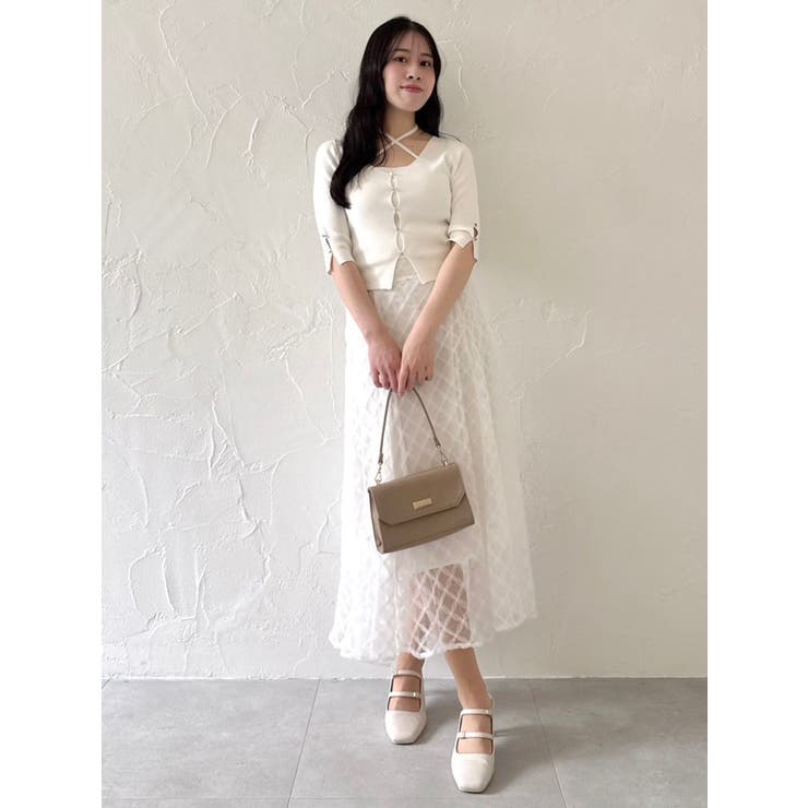 ハーフスリーブレイヤードカーデトップス | dazzlin | 詳細画像22 