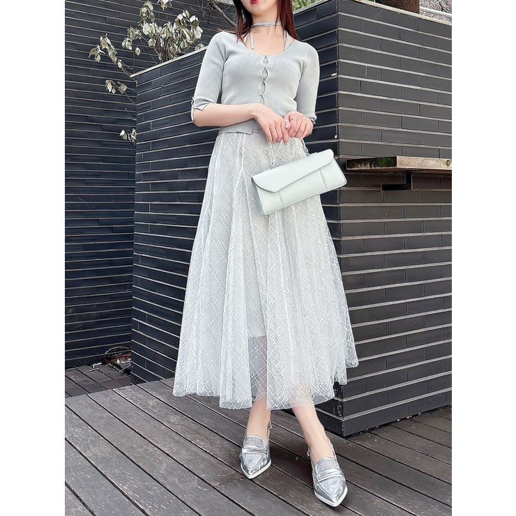 ハーフスリーブレイヤードカーデトップス | dazzlin | 詳細画像35 