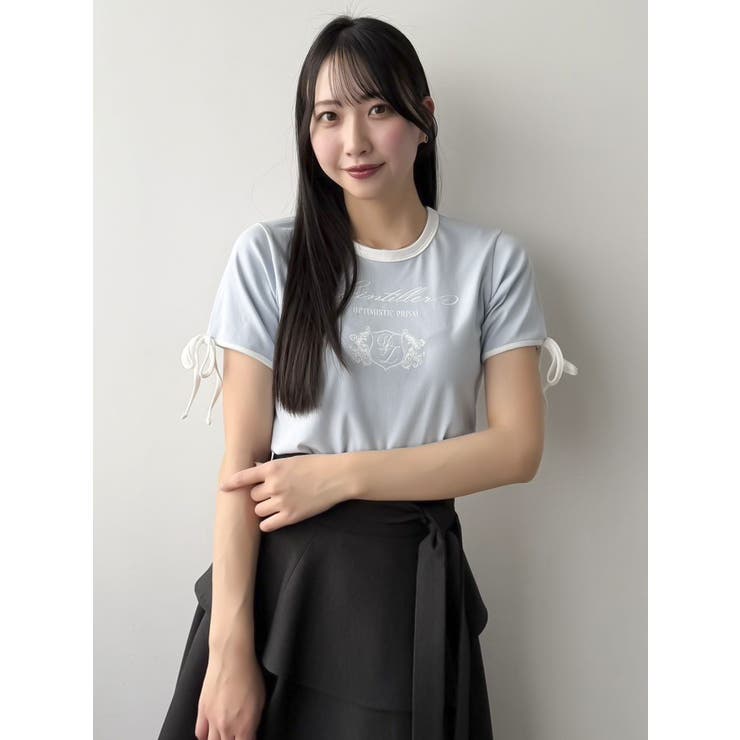 リボンスリーブロゴTシャツ | dazzlin | 詳細画像16