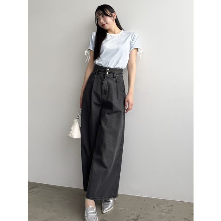 リボンスリーブロゴTシャツ | dazzlin | 詳細画像24