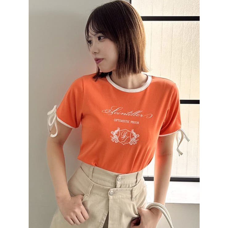 リボンスリーブロゴTシャツ | dazzlin | 詳細画像33